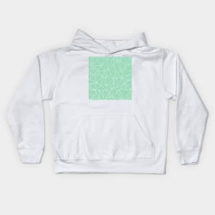 Ab Dotted Lines 2 Mint Greed Kids Hoodie